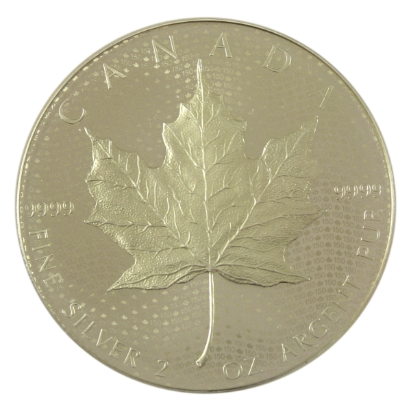 2017 $10 150 Iconic Maple Leaf 2oz .9999 Fine Silver Coin (Tax Exempt)