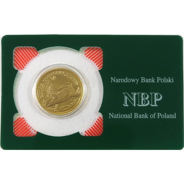 1/4oz National Bank of Poland 1996 100 Zloty .9999 Fine Gold Coin (Tax Exempt)
