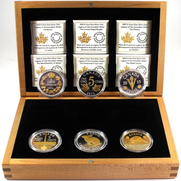 2015 Legacy of the Nickel 6-Coin Set in Deluxe Box (Tax Exempt)