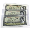 Image 1 : BC-41b 1954 $20 2 Consecutive UNC or Better Beattie-Rasminsky. 3pcs.