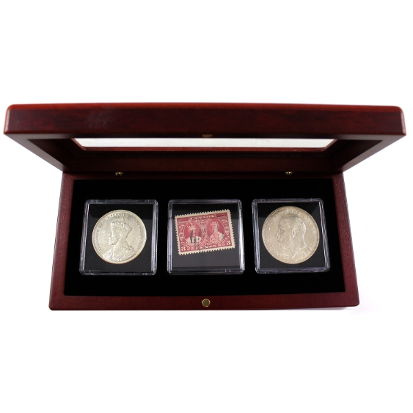 1935 Canada & Great Britain Coin & Stamp Set