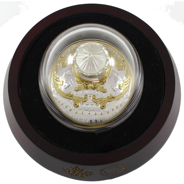 2018 $50 Antique Carousel .999 Fine Sculpture Coin