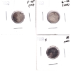Image 1 : USA Half Dimes 1861 G-VG (Hole), 1862 F-VF (Impaired) & 1864-S AG (Impaired). 3pcs