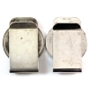 Image 2 : 2x 1976 $5 Montreal Olympics Coin Money Clip in Sterling Silver. 2pcs