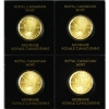 Image 1 : 4x 1g 2021 50-cent .9999 Fine Gold Maplegram. 4pcs (Tax Exempt)
