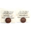 Image 2 : 1-cent 1959 & 1960 ICCS PL66 Heavy Cameo; Red. 2pcs