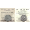 25-cent 1999 September Mule & November Mule ICCS MS65 Numismatic BU. 2pcs. 