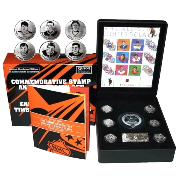 2003 Canada Post NHL All-Stars Commemorative Stamp & Medallion Set