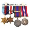 Image 1 : 4x WWII Medals - 1939-1945 Star, France and Germany Star, Voluntary Service & 1939-1945 Medal