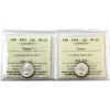 Image 1 : 10-cent 1960 & 1963 ICCS MS65 Cameo. 2pcs