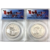 Image 1 : 2013 $10 O'Canada First Day Of Issue: Inukshuk & Beaver 1/2oz Fine Silver Coins ANACS Certified SP70