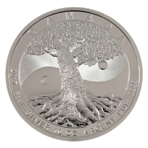 10oz 2017 $50 Tree of Life .9999 Fine Silver Coin (Tax Exempt)