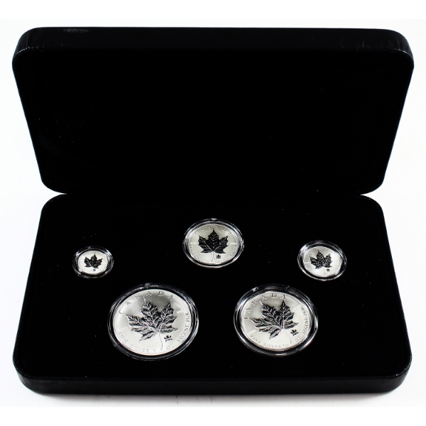 2004 RCM Privy Mark Silver Maple Leaf Fractional Set (Tax Exempt)