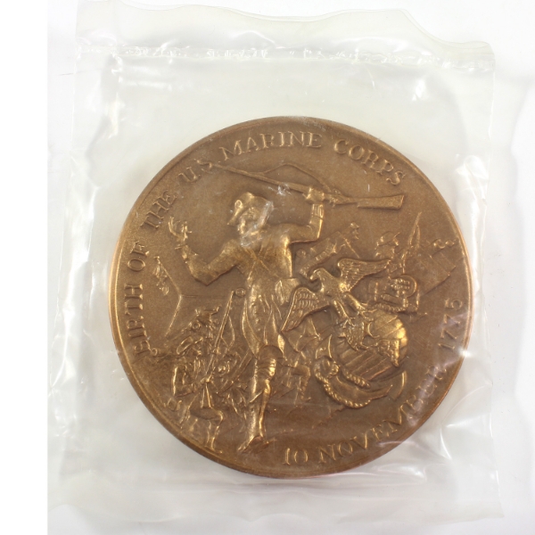 USA 1775-1975 Birth of The U.S. Marine Corps Bronze Medal 76.2mm