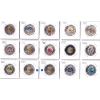 Image 1 : Group Lot of 15x 1996-2024 Mostly Coloured Toonie Collection in Plastic Sheet. 15pcs