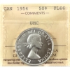 Image 1 : 50-cent 1954 ICCS PL66 Ultra Heavy Cameo