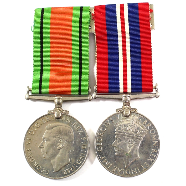 1939-1945 British War Medal & Defence Medal Cupro-Nickel. 2pcs