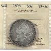 Image 1 : 50-cent 1898 ICCS VF30