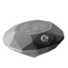 Image 2 : 2023 $50 Forevermark Black Label Oval Diamond-Shaped Fine Silver Coin (Tax Exempt)
