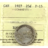 Image 1 : 25-cent 1927 ICCS F15