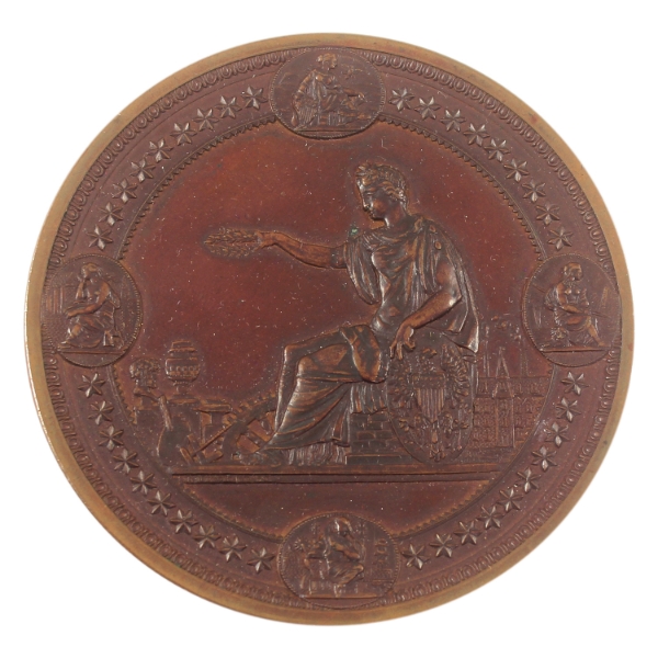 USA 1876 World's Fair Centennial Award Medal 264g-Bronze, 76mm