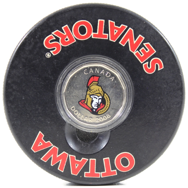 2008 $1 Ottawa Senators NHL Coin Puck Set
