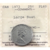 Image 1 : 25-cent 1973 Large Bust ICCS PL60