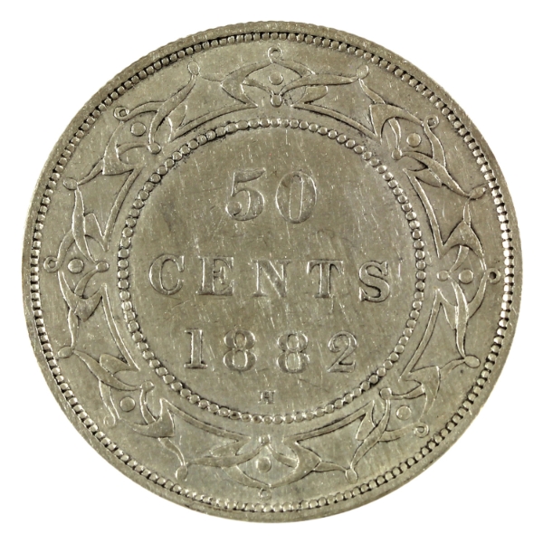 Newfoundland 50-cent 1882H EF