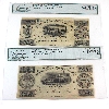 Image 1 : Champlain & St. Lawrence RR QC80-12-06R 2s6d & QC80-12-02R 7 1/2d Half Dollar BCS CUNC64 PPQ. 2pcs.