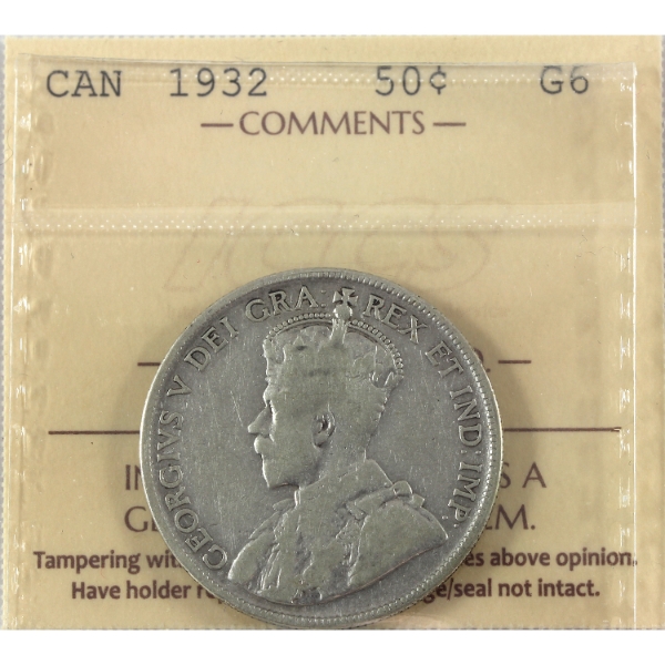 50-cent 1932 ICCS G6