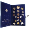 Image 1 : Israel 1949-1960 "Israel's Coins" 18-Piece Coin Set in Blue Folder w/ Detailed Booklet