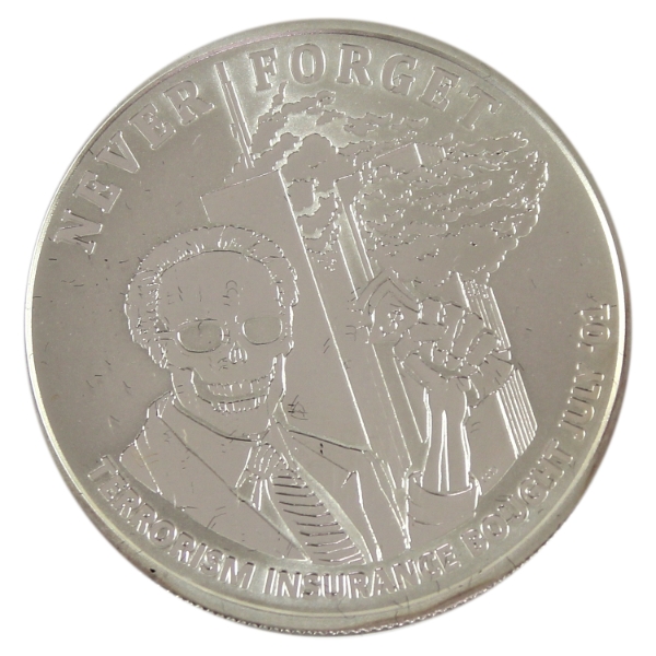 1oz Silver Shield Never Forget Series #6 2017 Lucky Larry .999 Fine Silver Round (Tax Exempt)
