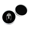 Image 3 : Solomon Islands Silver 2022 $10 Viking Helmet 10oz .999 Fine Silver Coin w/ Antique Finish