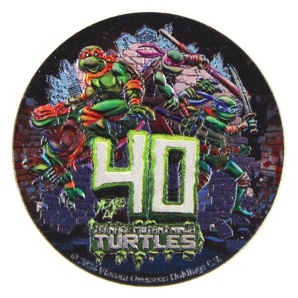 Tuvalu 2024 $1 TMNT 40 Years Fight Night 1oz .9999 Fine Silver Coin  (Tax Exempt)
