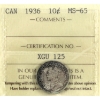 Image 1 : 10-cent 1936 ICCS MS65
