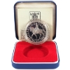 Image 1 : Great Britain 1977 Sterling Silver Proof Crown Commemorating Queen Elizabeth II's Silver Jubilee