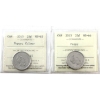 Image 1 : 25-cent 2015 Poppy MS66 & Poppy Colour MS65 Both ICCS. 2pcs.
