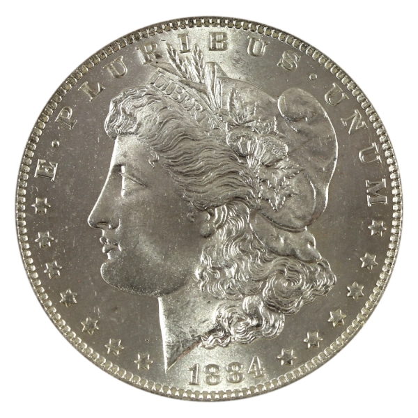 USA Silver 1884-O Morgan Dollar GEM BU