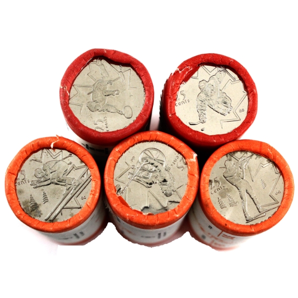 25-cent 2007 Wheelchair Curling, Curling, Alpine Skiing, Biathlon & 2009 Sledge Hockey Original Roll