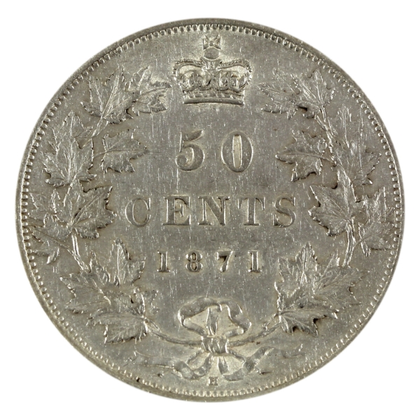 50-cent 1871H EF-AU