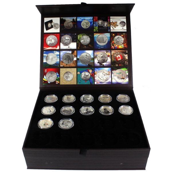 Bulk Collection of 2011-2016 $20 for $20 & $25 for $25 Coins in Deluxe Case. 12pcs (Tax Exempt)