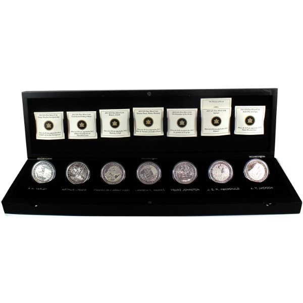 2012-2012 $20 Group Of Seven 7-Coin Set in Original Wooden Display (Tax Exempt)