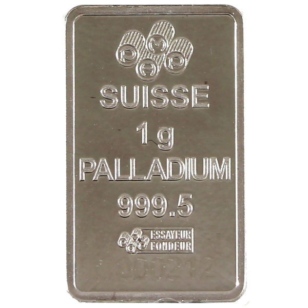1 gram PAMP Suisse .9995 Fine Palladium 