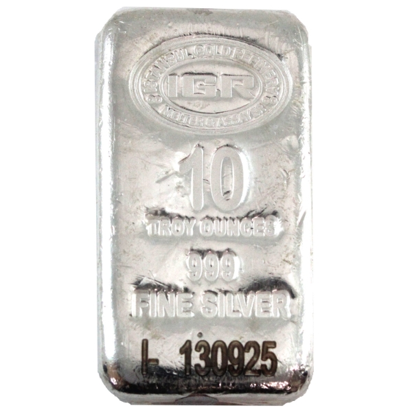 10oz Istanbul Gold Refinery .999 Fine Silver Bar (Tax Exempt)