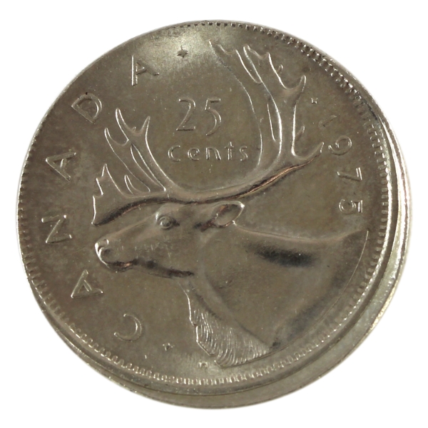 25-cent 1975 Off Struck Ungraded 