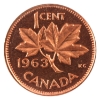 Image 2 : 1-cent 1963 ICCS PL67 Red UHC