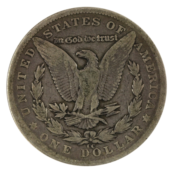 USA Silver 1893-CC Morgan Dollar VG-F