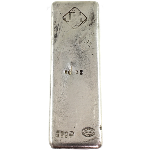 **50oz Johnson Matthey Canada .999+ Silver Bar *Rare!* Very Low Mintage of <75 (Tax Exempt)