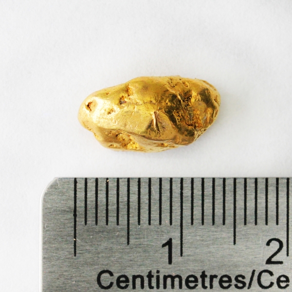 3.899g Natural Gold Nugget, 23 carat (95.4% XRF)