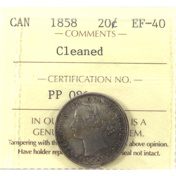 20-cent 1858 ICCS EF40 (Cleaned)